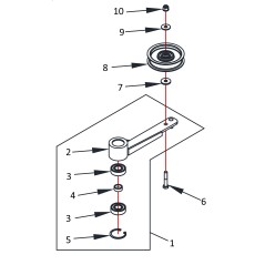 PULLEY ARM ZTR 60 PRO 632022 ORIGINAL BLUE BIRD