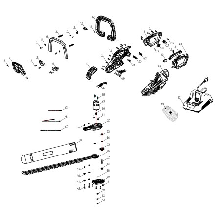 MOTOR ELÉCTRICO R3S 40V 60105000700000 R3SHT-29 ORIGINAL BLUE BIRD | Newgardenstore.eu