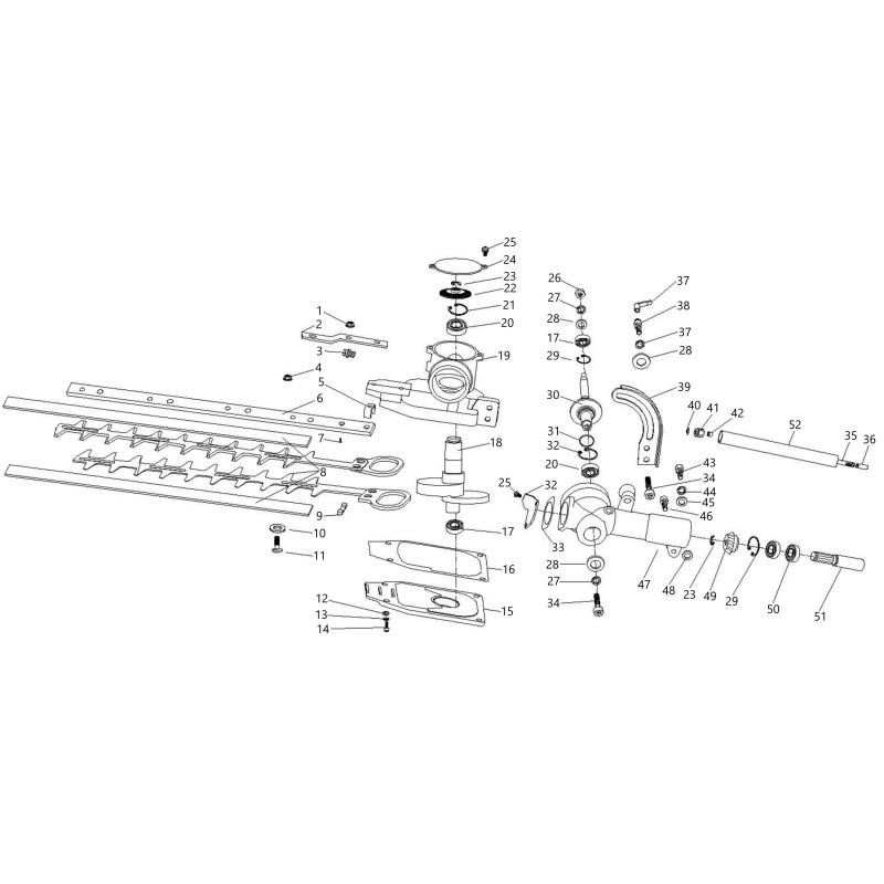 ACCESSOIRE POUR TAILLEUR DE HAIE EXCENTRIQUE D.26 02020090042 ORIGINAL BLUE BIRD