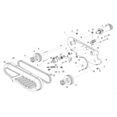 PULEGGIA CINGHIA DOPPIA SG0813 0812A.30.106S ORIGINALE BLUE BIRD