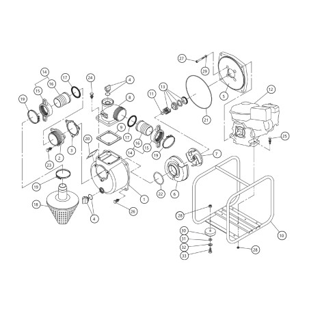 Zentralgehäuse für SEH50X FC ALU 0114640 ORIGINAL BLUE BIRD | Newgardenstore.eu
