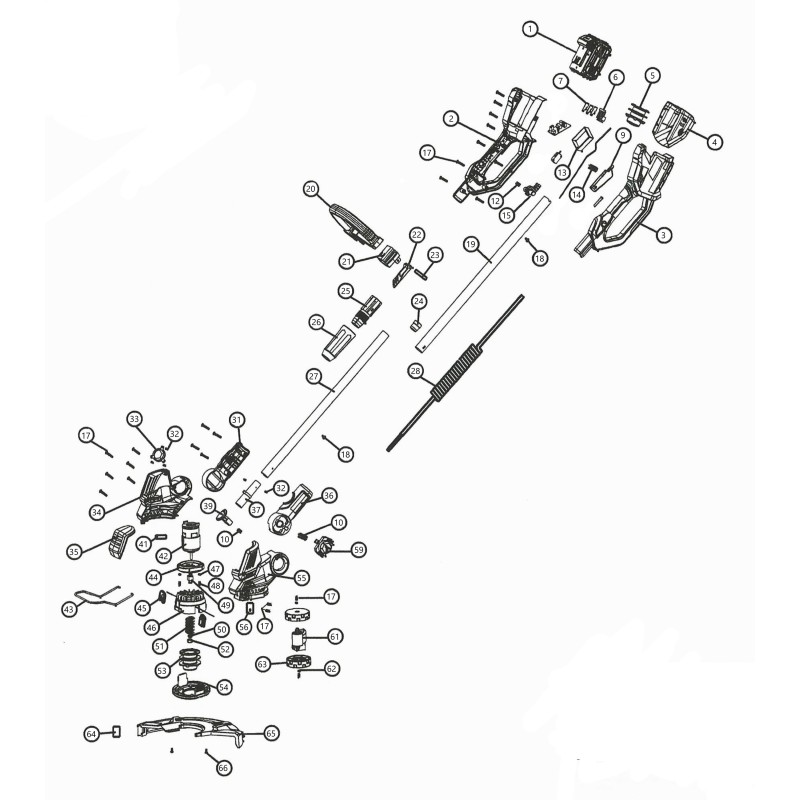 MOTOR DE RECORTADORA ORIGINAL BLR01R330050001 R3TR-42  BLUE BIRD