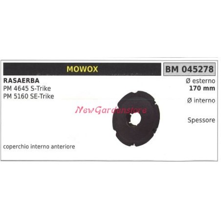 Tapa interior de la rueda segadora MOWOX PM4645 S-TRIKE 045278 | Newgardenstore.eu