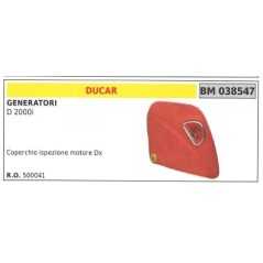 DUCAR right-hand engine inspection cover for D 2000i generator | Newgardenstore.eu