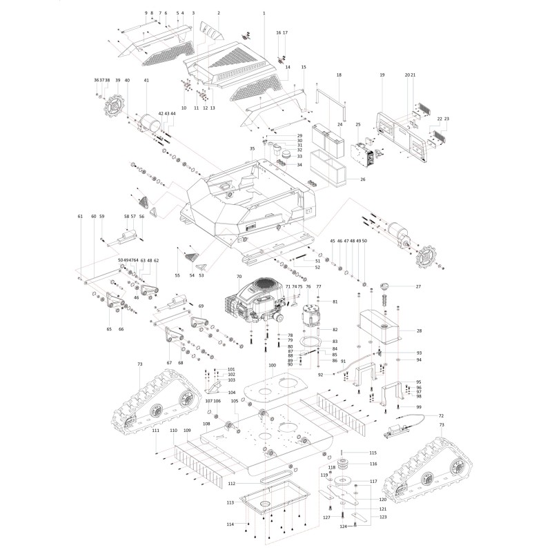 PISTON DE LEVAGE FM 2370 5040900022000 ORIGINAL BLUE BIRD