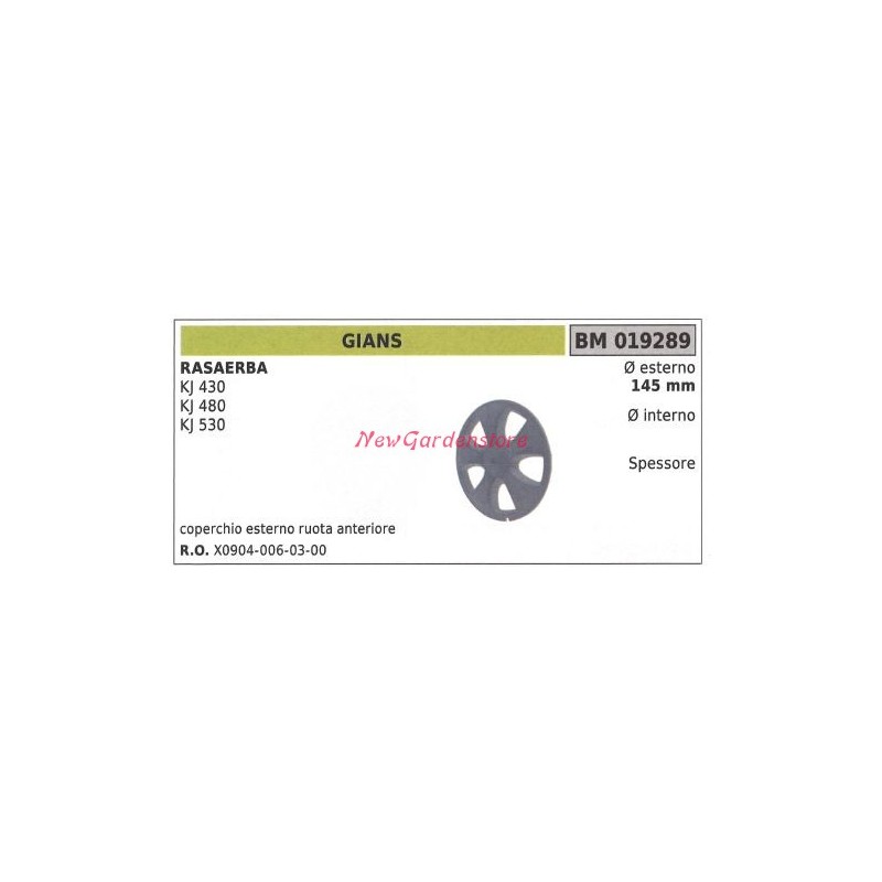 Vorderradabdeckung GIANS Rasenmäher Mäher KJ 430 480 019289