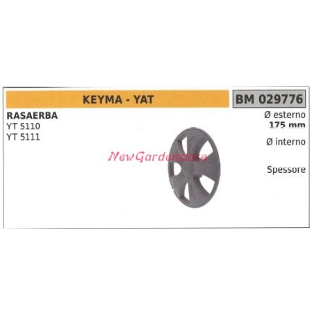 KEYMA Rasenmäher-Radabdeckung YT 5110 5111 029776 | Newgardenstore.eu