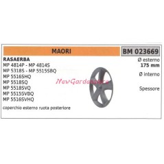 MAORI enjoliveur de roue arrière pour tondeuse à gazon MP 4814S 023669 | Newgardenstore.eu