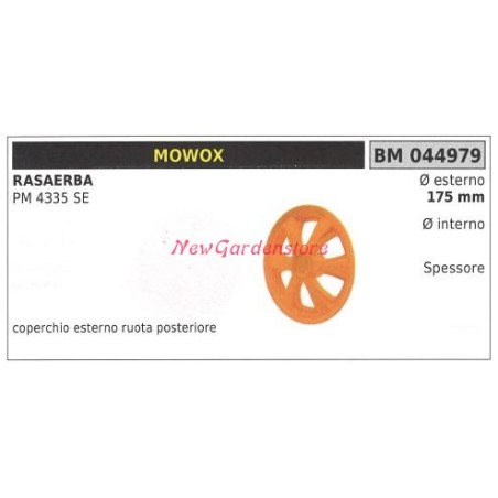 MOWOX rear wheel cover MOWOX lawn mower PM 4335 SE 044979 | Newgardenstore.eu