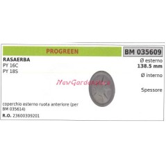 PROGREEN Abdeckung für Rasenmäher-Schneidrad PY 16C 18S 035609 | Newgardenstore.eu