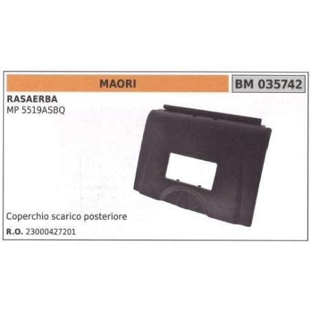 Tapa de escape trasero MAORI cortacésped MP 5519ASBQ 035742 | Newgardenstore.eu