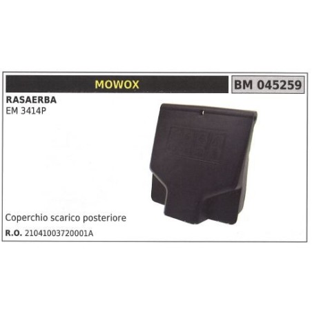 Coperchio scarico posteriore MOWOX rasaerba tosaerba tagliaerba EM 3414P 045259 | Newgardenstore.eu