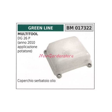 GREEN LINE multitool couvercle de réservoir d'huile moteur DG 26P 017322 | Newgardenstore.eu