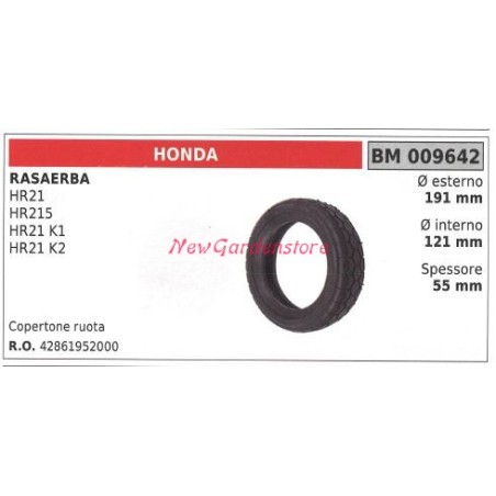 Copertone ruota HONDA rasaerba tosaerba tagliaerba HR 21 215 009642 42861952000 | Newgardenstore.eu