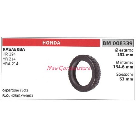 HONDA Rasenmäher Radabdeckung HRX 194 214 008339 | Newgardenstore.eu