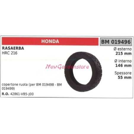 IBEA Rasenmäher-Radabdeckung HRC 216 019496 | Newgardenstore.eu