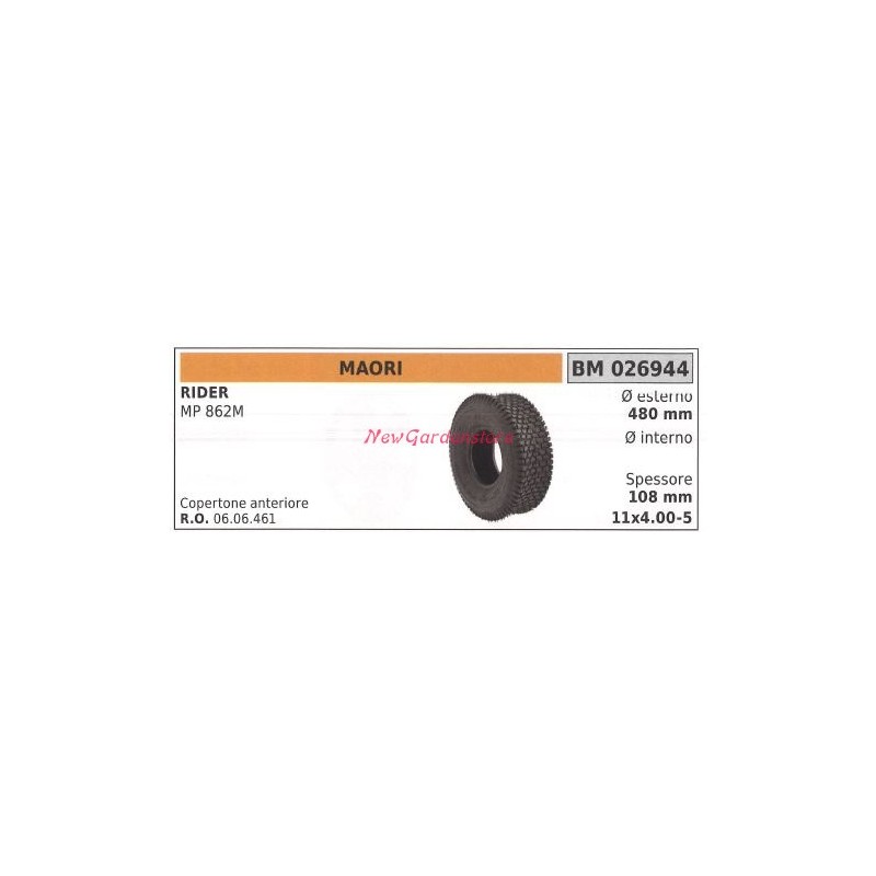 Pneu de roue MAORI tondeuse à gazon autoportée MP 824M 026944