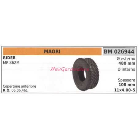 Pneu de roue MAORI tondeuse à gazon autoportée MP 824M 026944 | Newgardenstore.eu