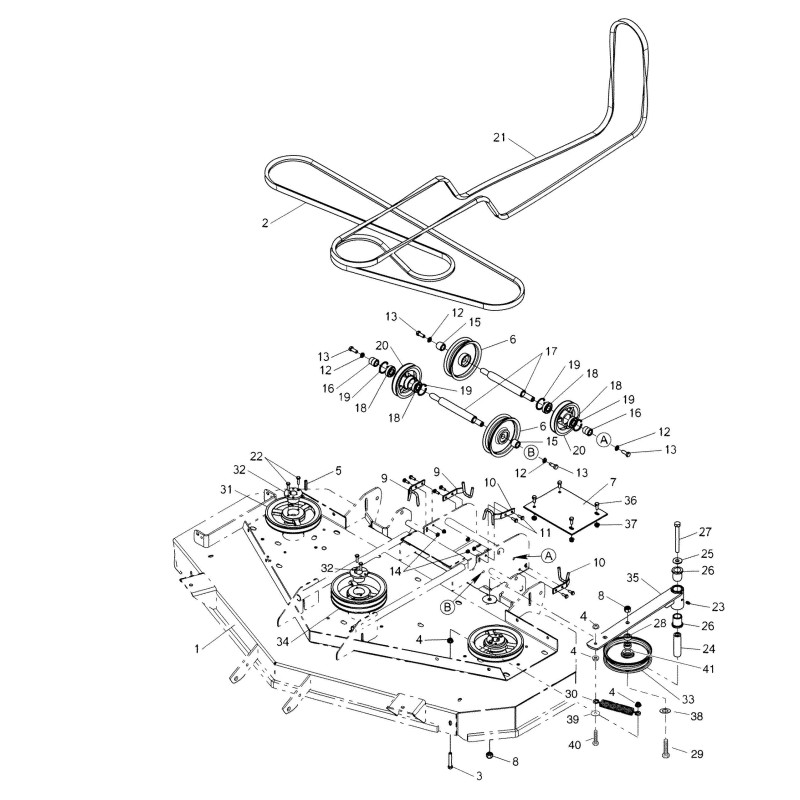 GENUINE Ferris REAR SHAFT LR5049685