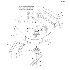 Ferris LR5061095 ORIGINAL COMPLETE BLADE SHAFT