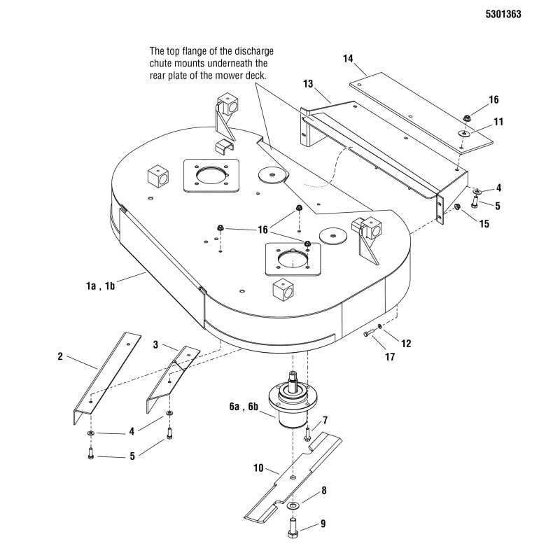 Ferris LR5061095 ORIGINAL COMPLETE BLADE SHAFT