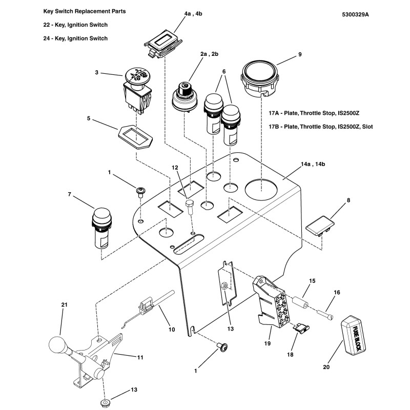 Zündschalter, versiegelt, 3-polig