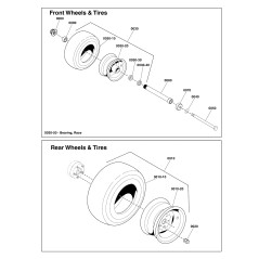 DUST CAP, ROTATING TYRE, BLACK LR5108803 GENUINE Ferris