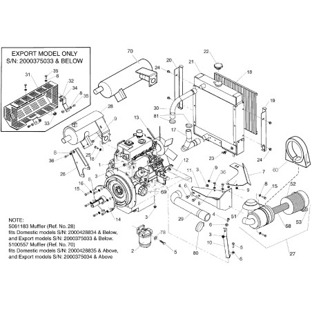 SOLO ELEMENTO FILTRANTE CARBURANTE LR5022883X19C ORIGINALE Ferris | Newgardenstore.eu