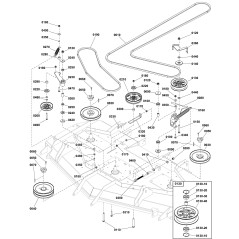 NLA - WELDING, TENSIONER ARM, 2-BELT DRIVE - BLACK LR5416161AA GENUINE Ferris