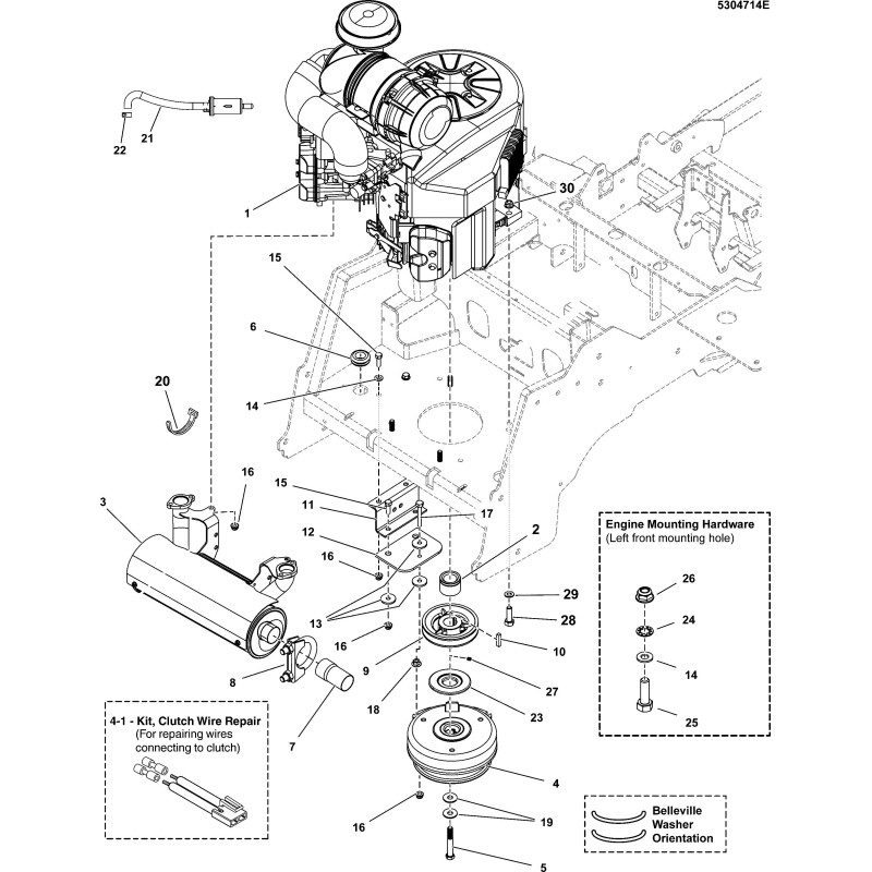 PROTECTION CONTRE L'EAU, EMBRAYAGE WARNER C 250 PI-LBS