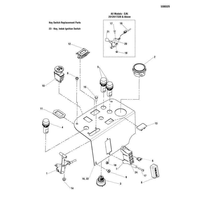 Zündschalter, Yanmar, 4-polig