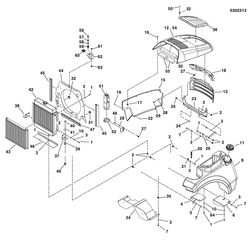 Sechskantschraube mit Sicherungsflansch 1/4-20 x 0,625 schwarz
