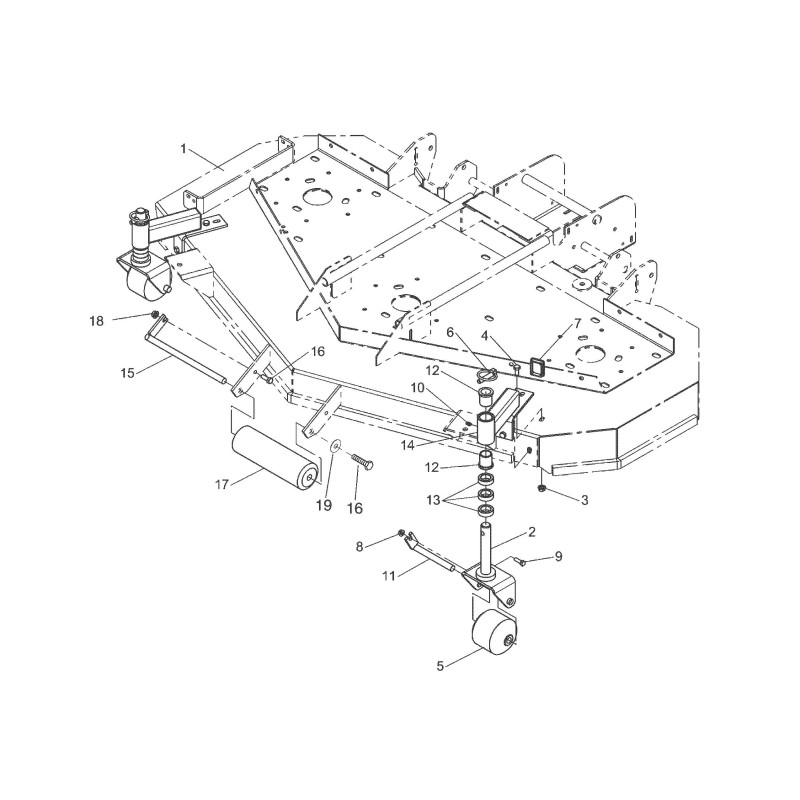 Ferris BRIDGE ROTATING WELDING ARM LR5046965B GENUINE