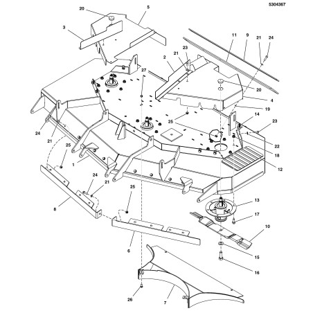 SET LAME MULCHING 61" . LR5103305S ORIGINALE Ferris | Newgardenstore.eu