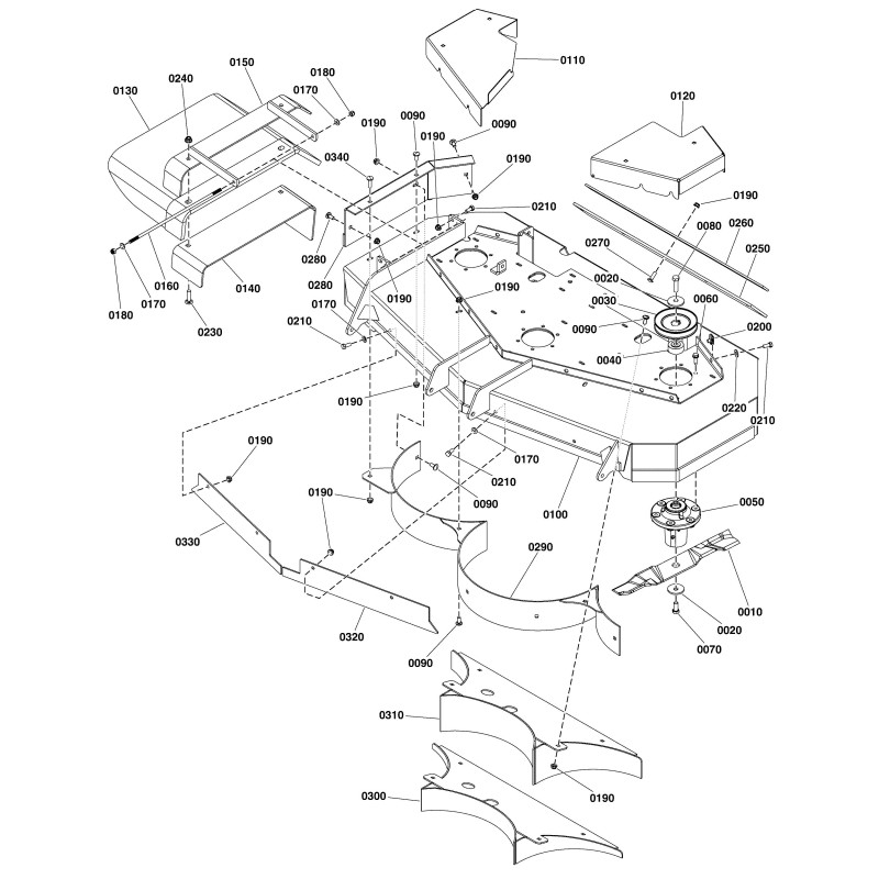 WELDING, REAR DEFLECTOR, 48, LOW - RED LR5416970B GENUINE Ferris