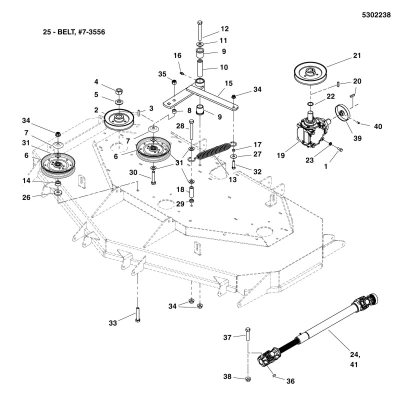 PULLEY D-6.25" . F800XY LR5101166 ORIGINAL Ferris