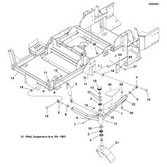 WELDING, ROTATING YOKE - RED LR5402206B GENUINE Ferris