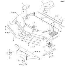 WELDING, REAR DEFLECTOR, 61 RD - BLACK LR5407884A GENUINE Ferris | Newgardenstore.eu