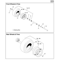 WHEEL, 12 X 8.5, 5/4.5, OFFSET 1.3 (SV) LR5103920X1 GENUINE Ferris | Newgardenstore.eu