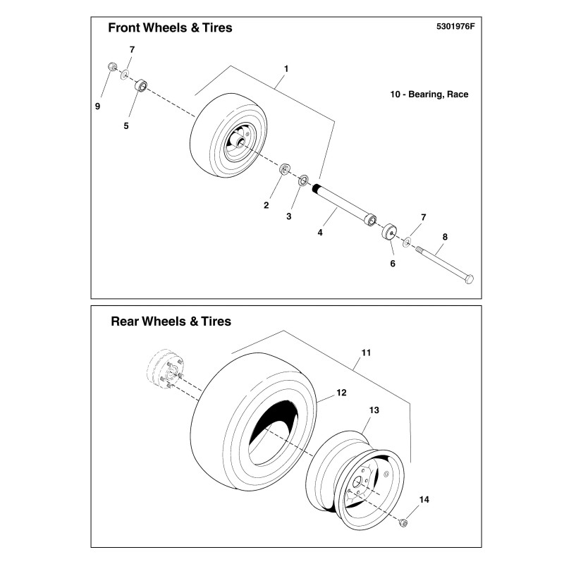 WHEEL, 12 X 8.5 LR5023364 ORIGINAL Ferris