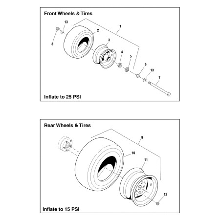 ASSEMBLAGGIO PNEUMATICI, 22 X 10.00-10 LR5100006 ORIGINALE Ferris | Newgardenstore.eu