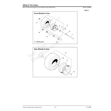 WHEEL/TIRE ASSEMBLY, 26X12-12, 4-PLY K505 LR5101614 GENUINE Ferris | Newgardenstore.eu