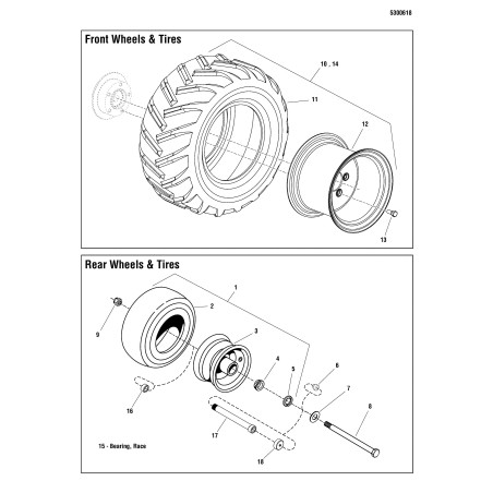 24X12.00-12 4PR AT101 CHEVRON F800X LR5100751X1 ORIGINAL Ferris TIRE | Newgardenstore.eu