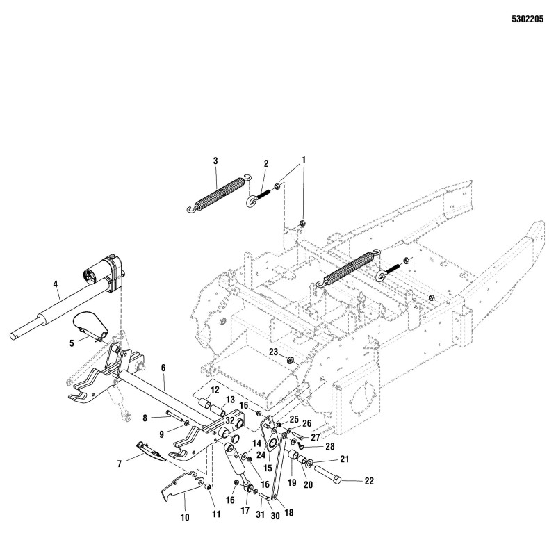 ACTIONNEUR, COURSE DE 12"