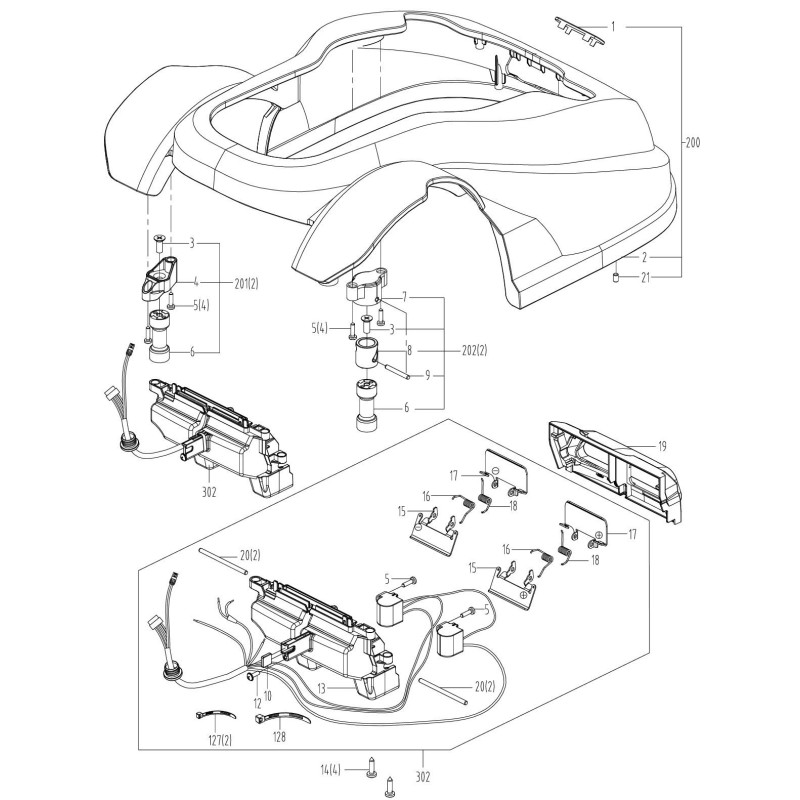 Vite XR50022550 ORIGINALE Worx