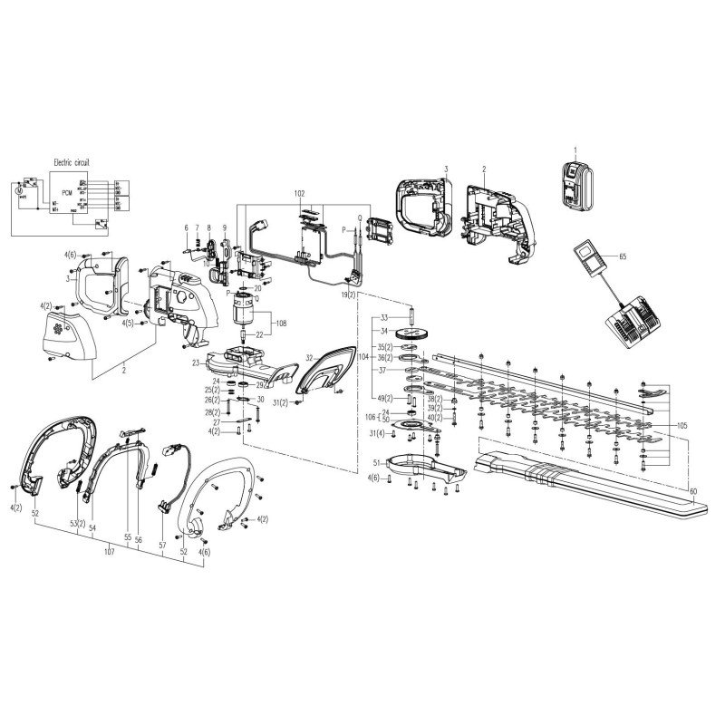 Vite XR50026763 ORIGINALE Worx