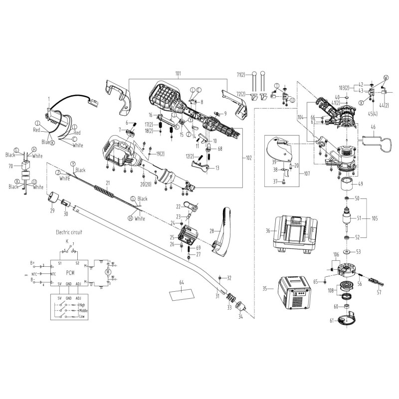 ORIGINAL Worx XR50024560 BUSH SLEEVE