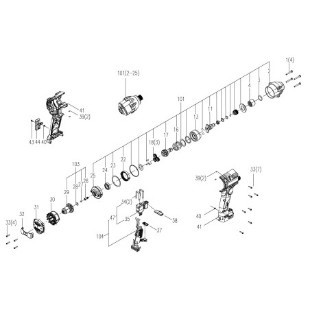 Pulsante F R XR50033178 ORIGINALE Worx | Newgardenstore.eu
