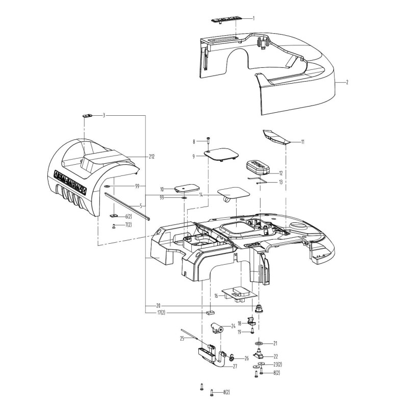 Cover XR50037026 ORIGINAL Worx