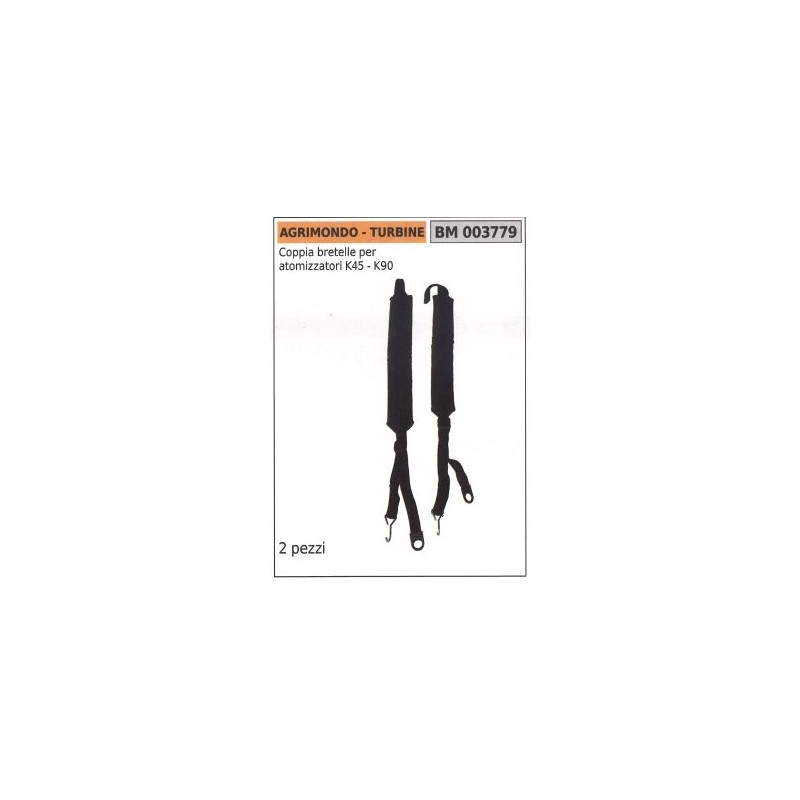 Pair of shoulder straps for K45 K90 AGRIMONDO mower